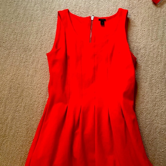 Jcrew size 4 bright red dress- like new condition - Picture 2 of 5